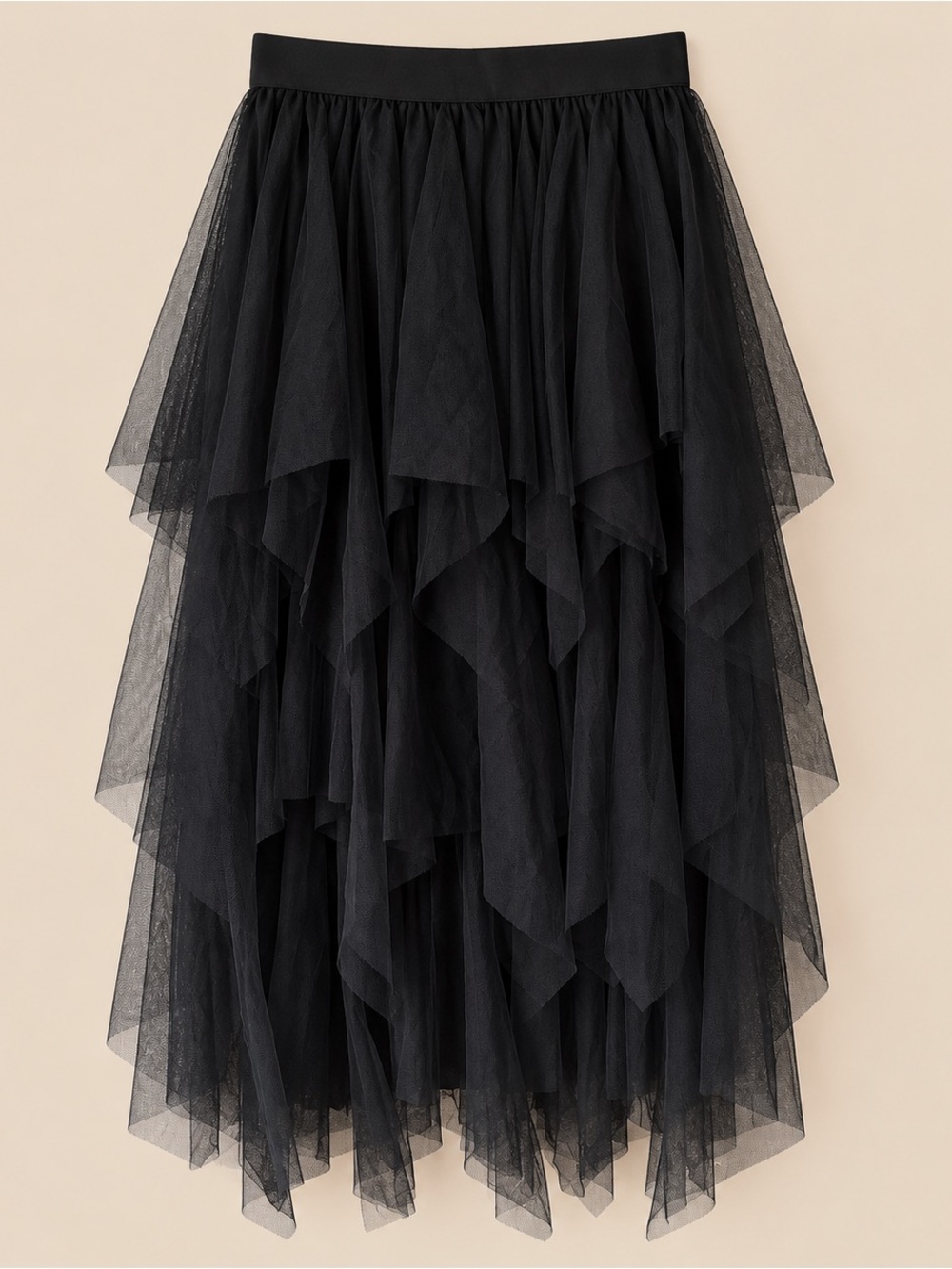 WhimsiGoth FairyCore Tiered Gathered Tutu M